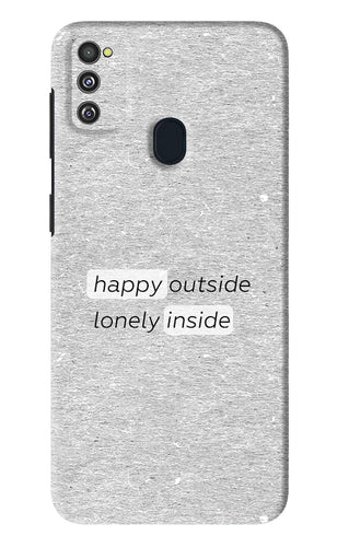 Happy Outside Lonely Inside Samsung Galaxy M30S Back Skin Wrap