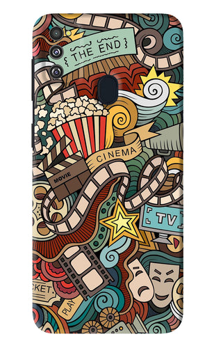 Cinema Abstract Samsung Galaxy M30S Back Skin Wrap