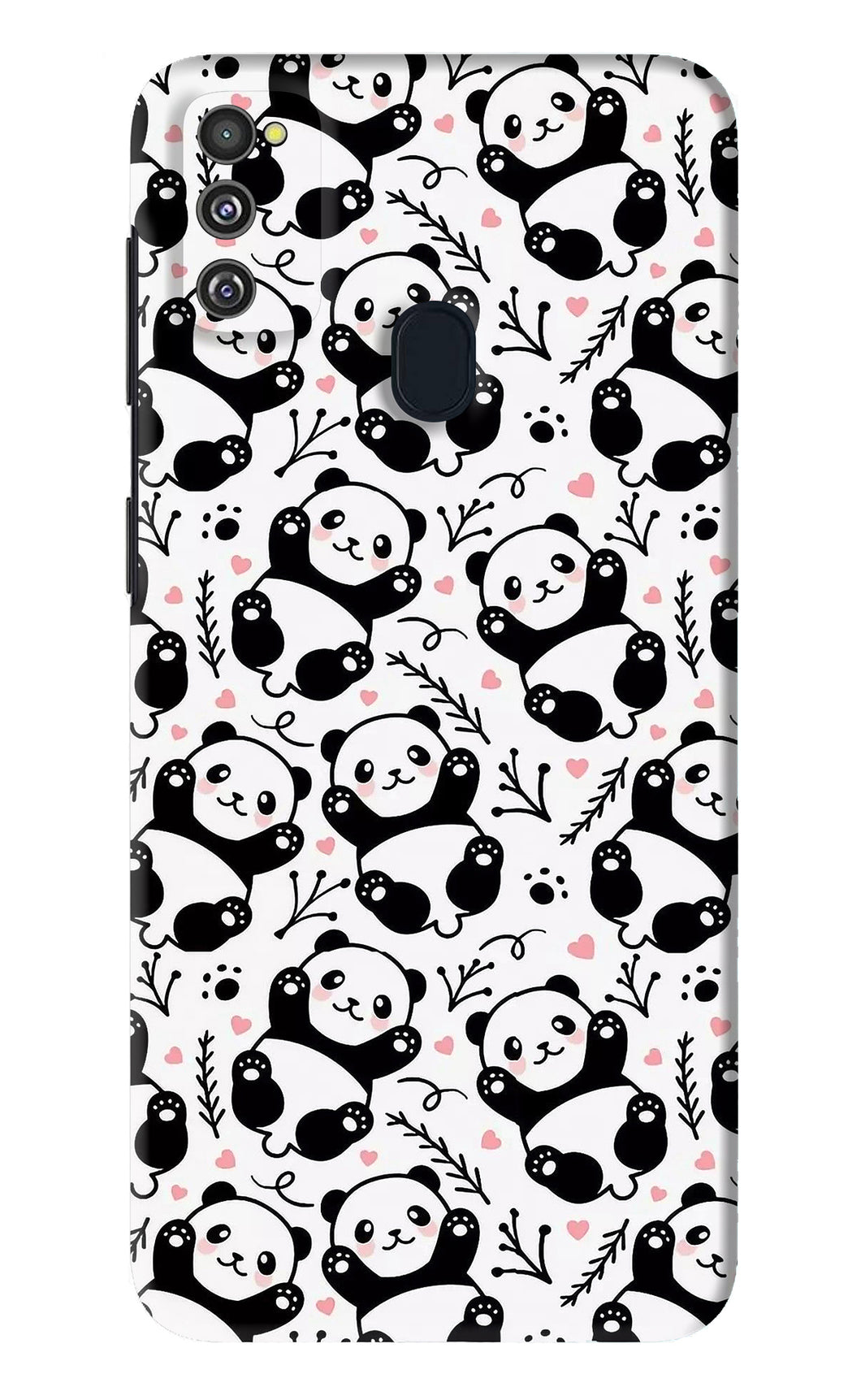 Cute Panda Samsung Galaxy M30S Back Skin Wrap