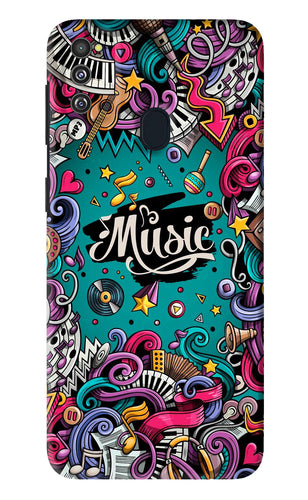 Music Graffiti Samsung Galaxy M30S Back Skin Wrap