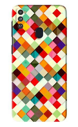 Geometric Abstract Colorful Samsung Galaxy M30S Back Skin Wrap
