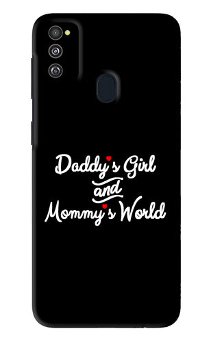 Daddy's Girl and Mommy's World Samsung Galaxy M30S Back Skin Wrap
