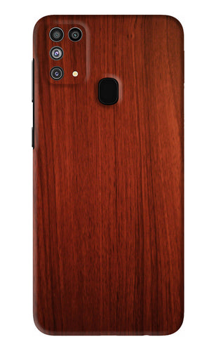 Wooden Plain Pattern Samsung Galaxy M31 Back Skin Wrap