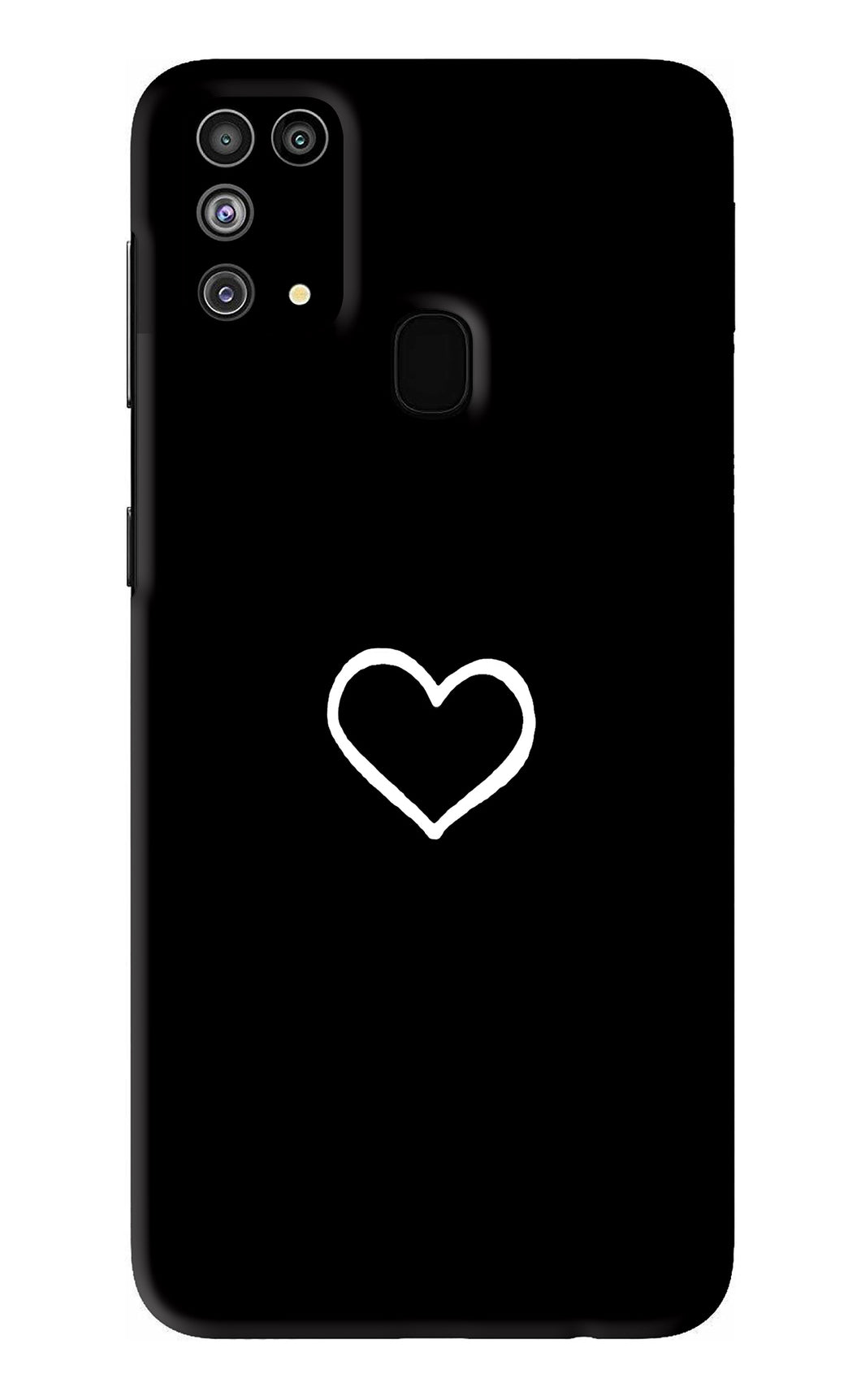 Heart Samsung Galaxy M31 Back Skin Wrap