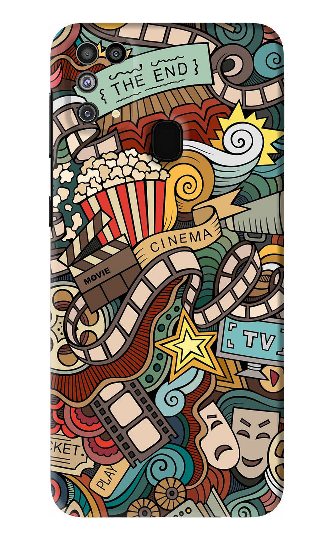 Cinema Abstract Samsung Galaxy M31 Back Skin Wrap