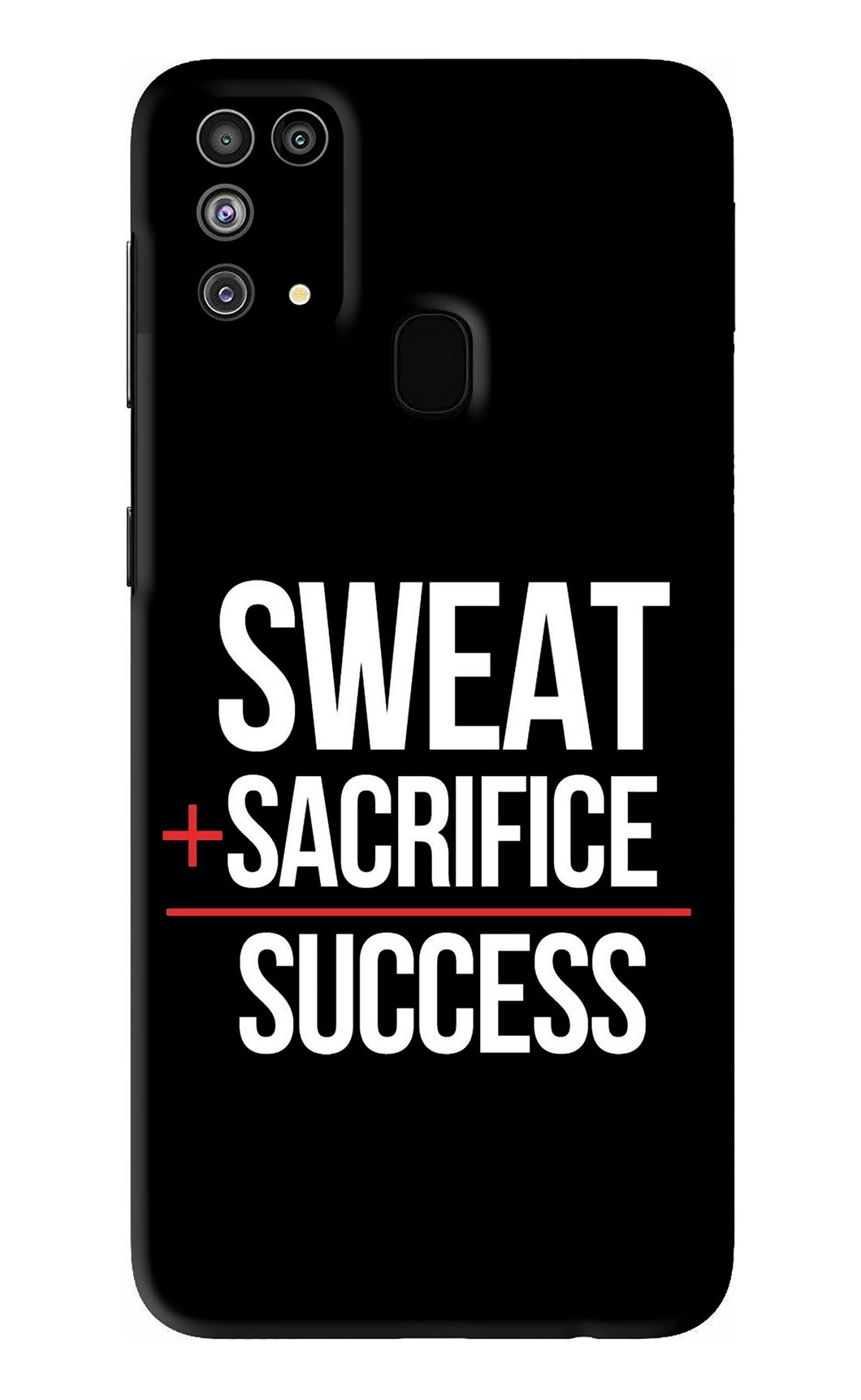 Sweat Sacrifice Success Samsung Galaxy M31 Back Skin Wrap