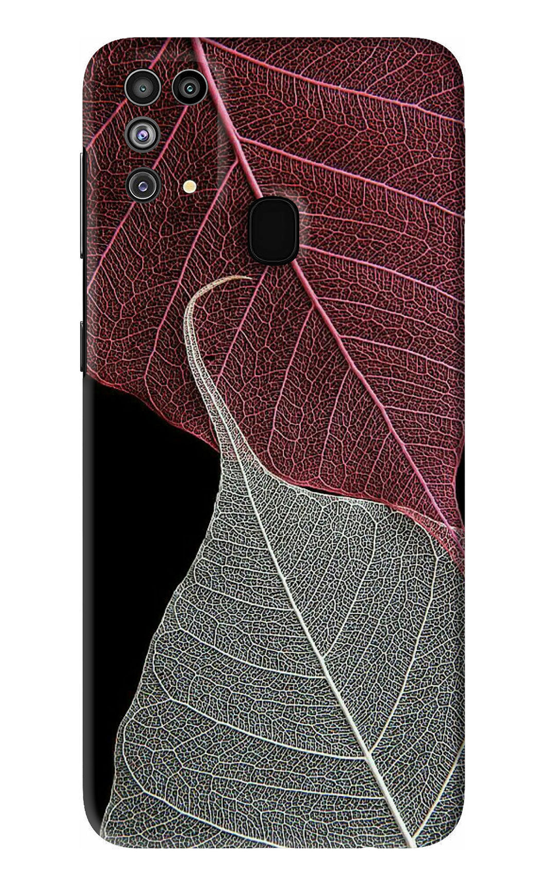 Leaf Pattern Samsung Galaxy M31 Back Skin Wrap