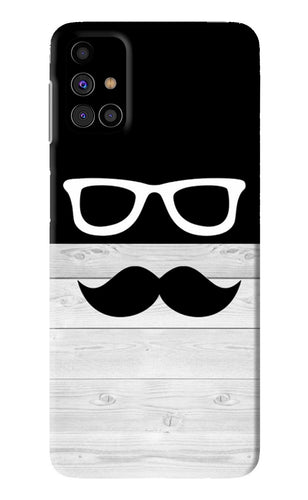 Mustache Samsung Galaxy M31s Back Skin Wrap