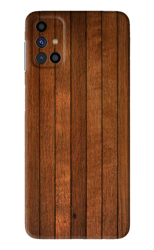 Wooden Artwork Bands Samsung Galaxy M31s Back Skin Wrap