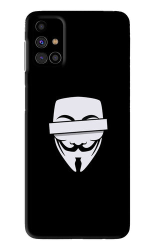 Anonymous Face Samsung Galaxy M31s Back Skin Wrap