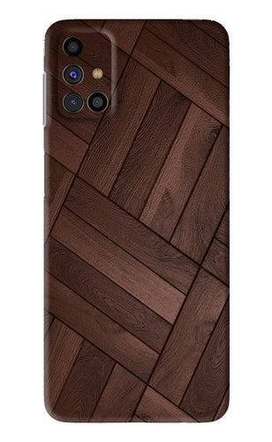 Wooden Texture Design Samsung Galaxy M31s Back Skin Wrap