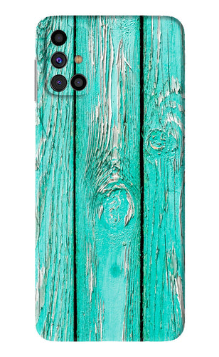 Blue Wood Samsung Galaxy M31s Back Skin Wrap