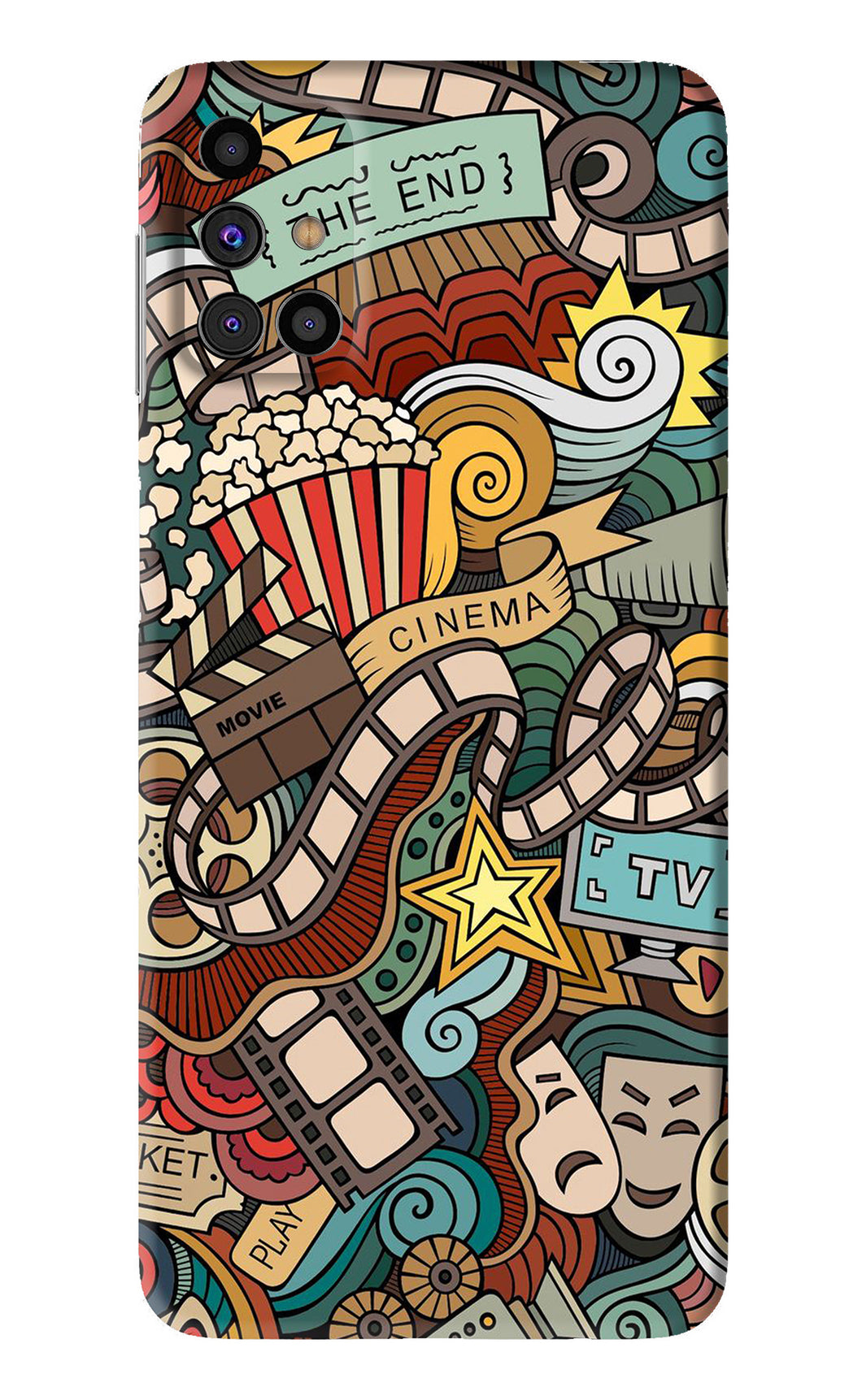 Cinema Abstract Samsung Galaxy M31s Back Skin Wrap