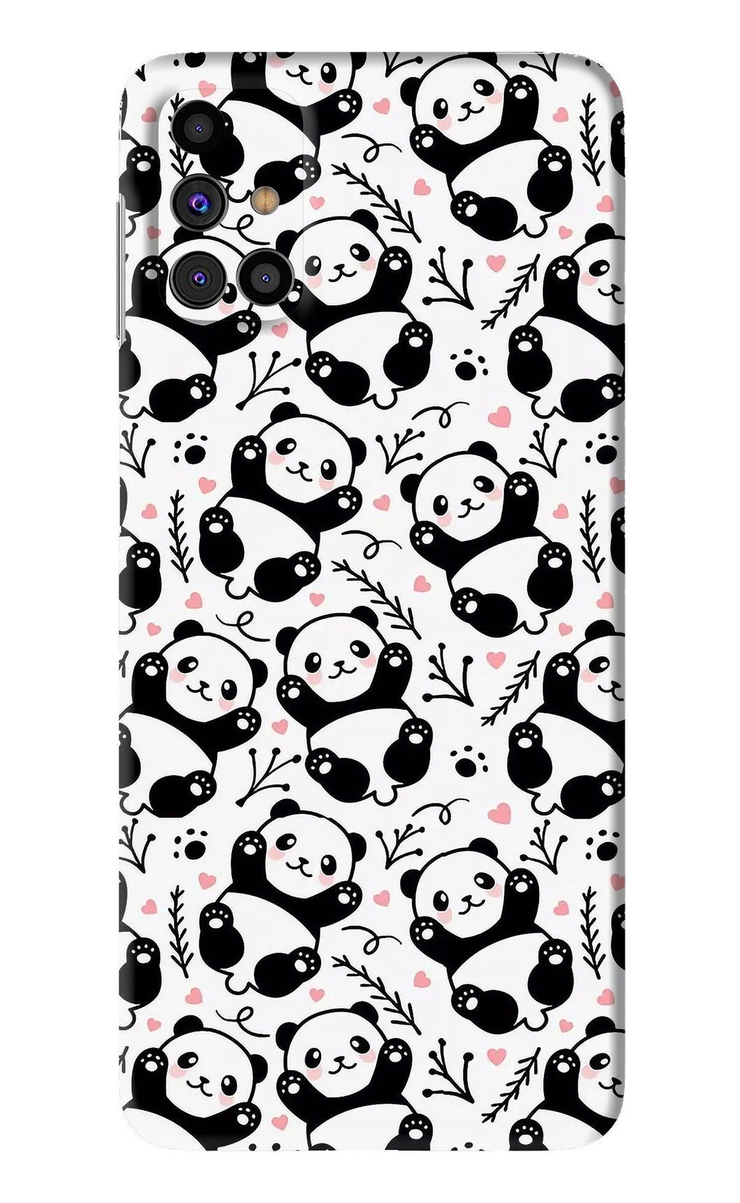 Cute Panda Samsung Galaxy M31s Back Skin Wrap
