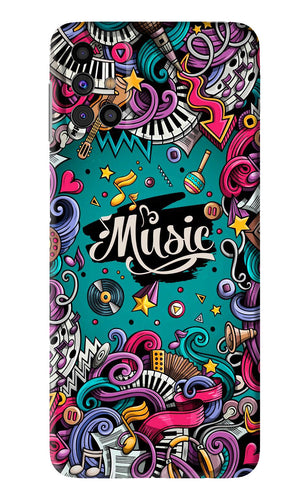 Music Graffiti Samsung Galaxy M31s Back Skin Wrap