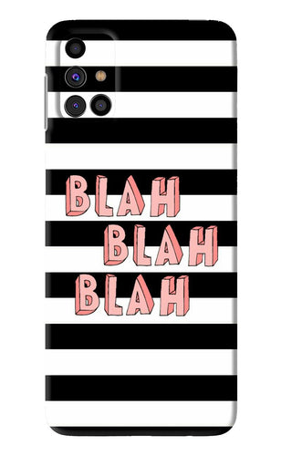 Blah Blah Blah Samsung Galaxy M31s Back Skin Wrap
