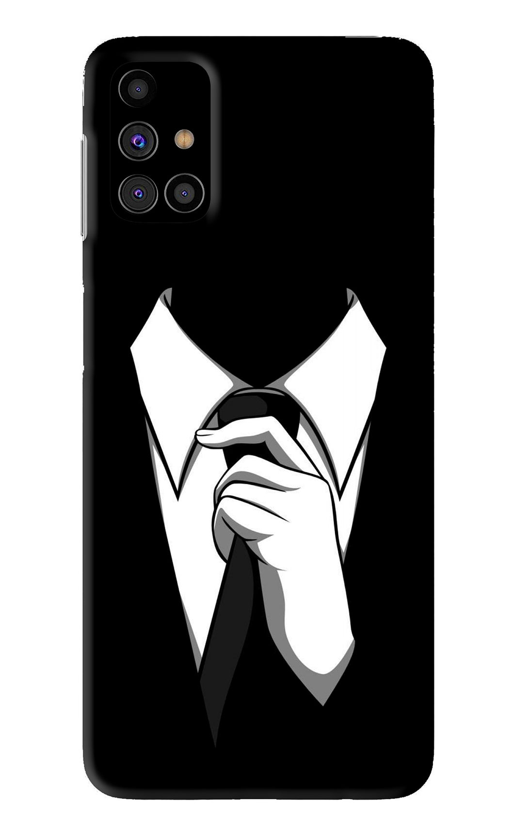 Black Tie Samsung Galaxy M31s Back Skin Wrap