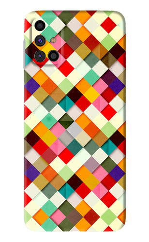 Geometric Abstract Colorful Samsung Galaxy M31s Back Skin Wrap