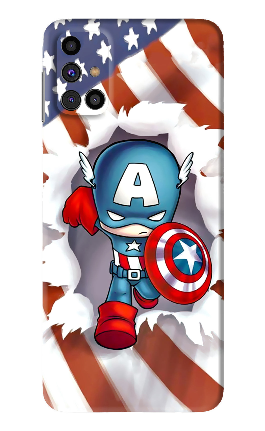 Captain America Samsung Galaxy M31s Back Skin Wrap