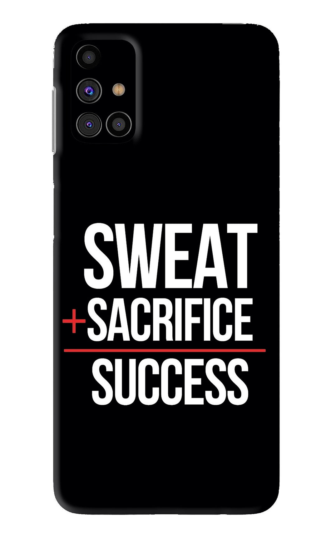 Sweat Sacrifice Success Samsung Galaxy M31s Back Skin Wrap