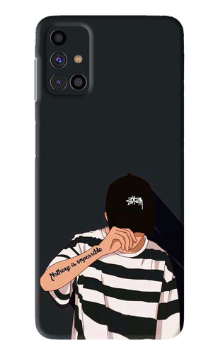 Aesthetic Boy Samsung Galaxy M31s Back Skin Wrap