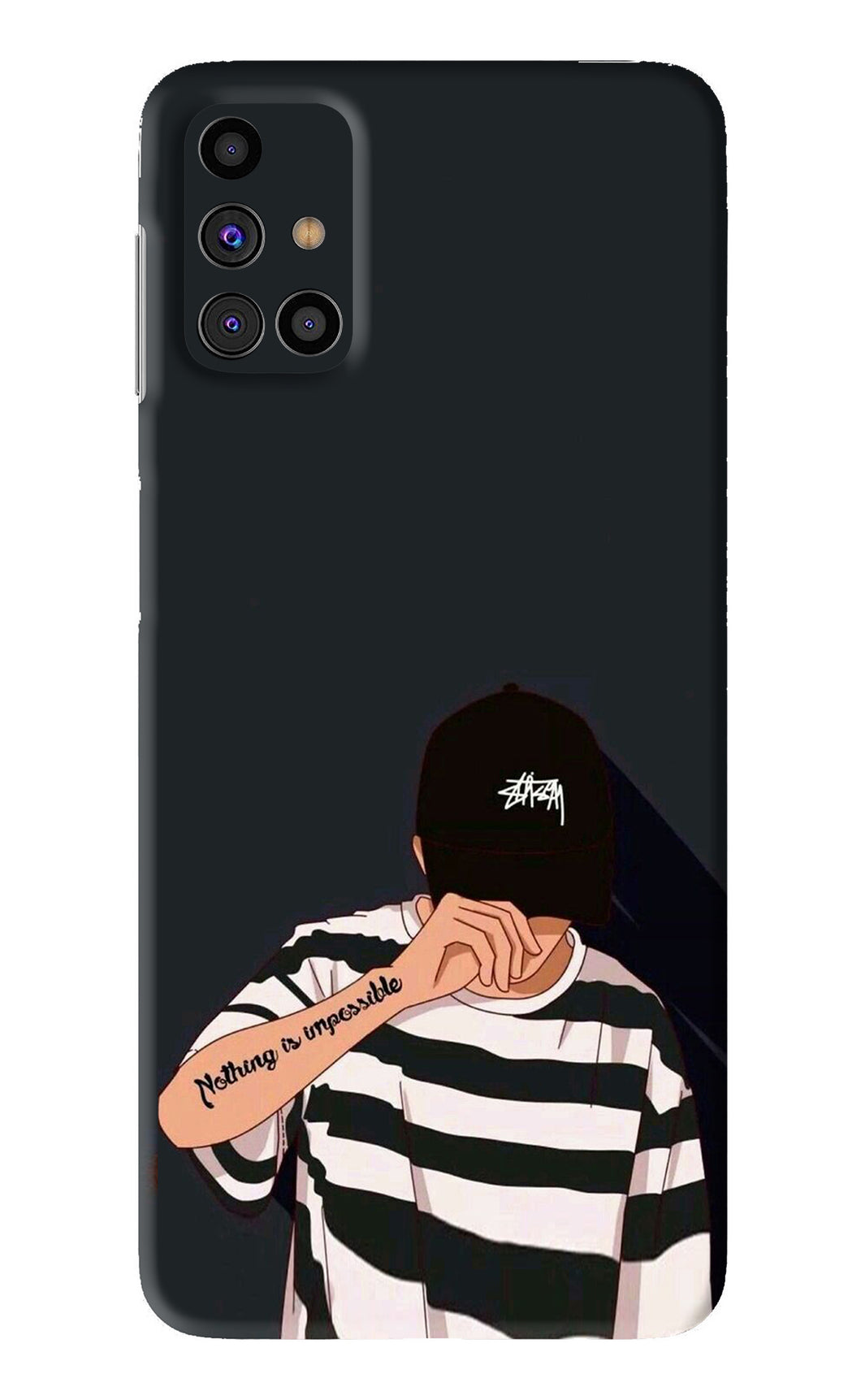 Aesthetic Boy Samsung Galaxy M31s Back Skin Wrap
