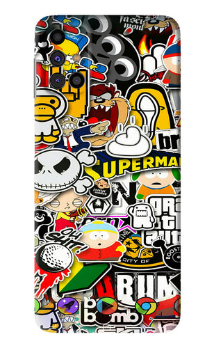 Sticker Bomb Samsung Galaxy M31s Back Skin Wrap