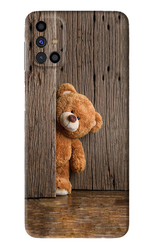Teddy Wooden Samsung Galaxy M31s Back Skin Wrap