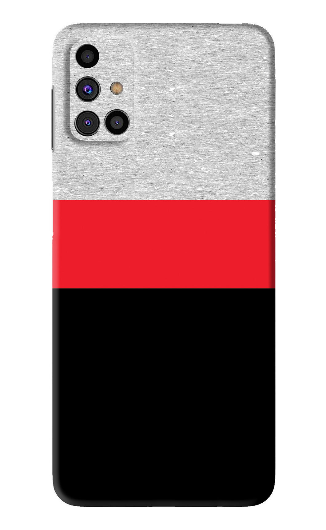 Tri Color Pattern Samsung Galaxy M31s Back Skin Wrap