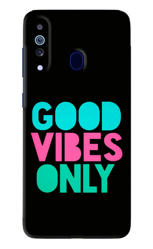 Quote Good Vibes Only Samsung Galaxy M40 Back Skin Wrap