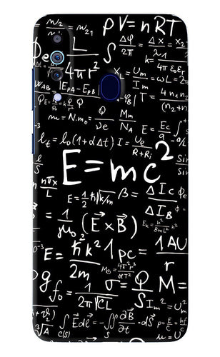 Physics Albert Einstein Formula Samsung Galaxy M40 Back Skin Wrap