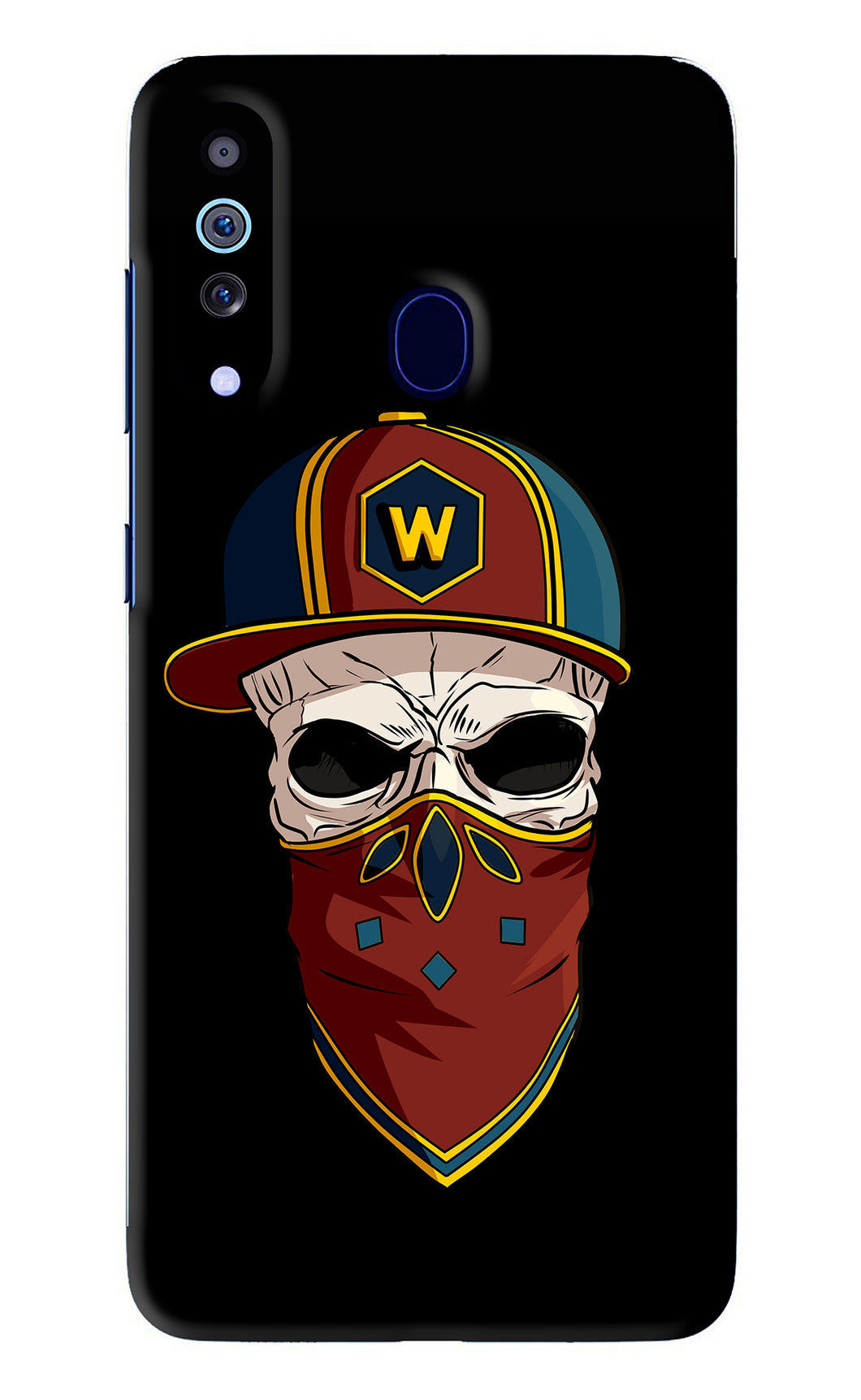 Skull Samsung Galaxy M40 Back Skin Wrap