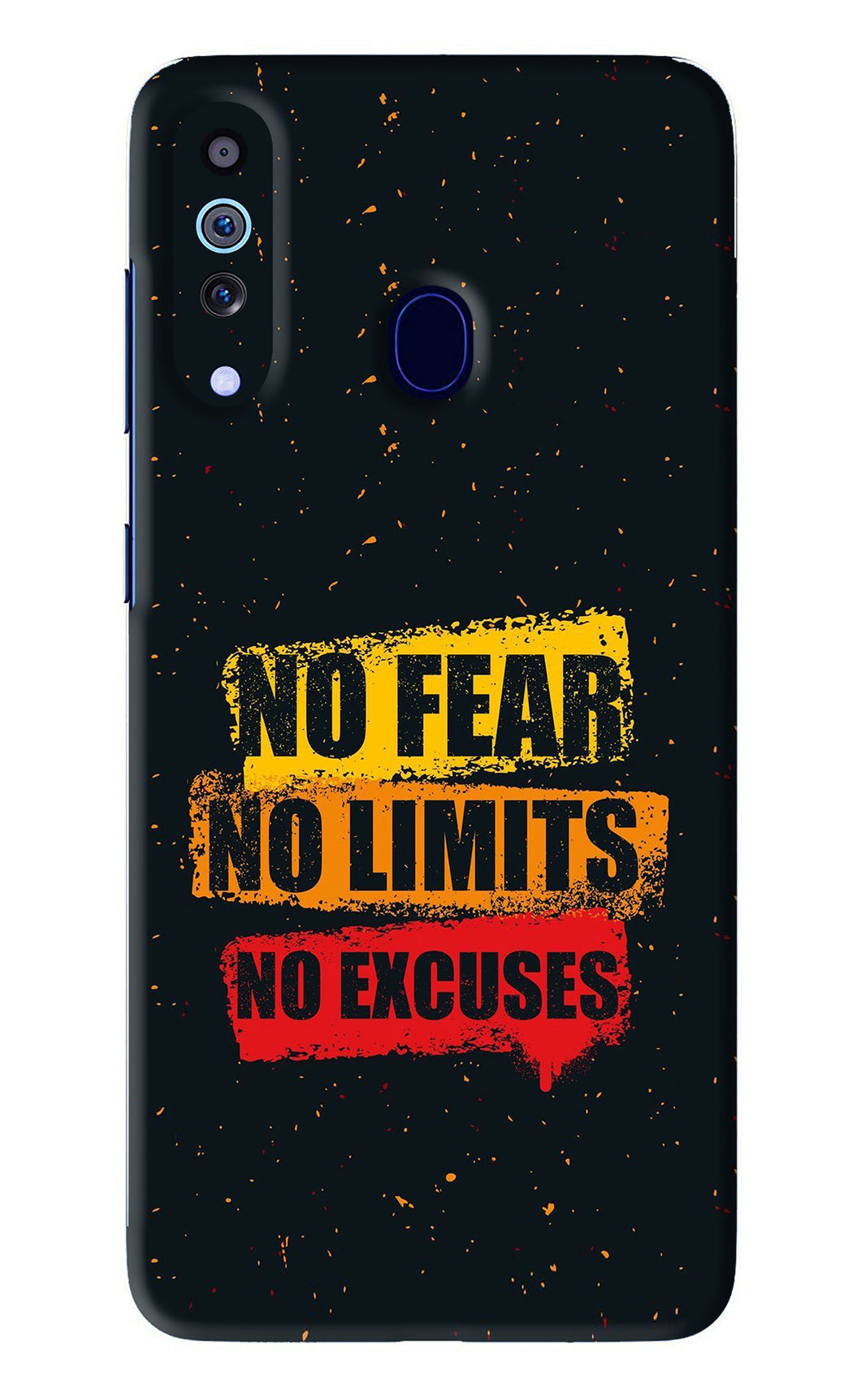 No Fear No Limits No Excuses Samsung Galaxy M40 Back Skin Wrap