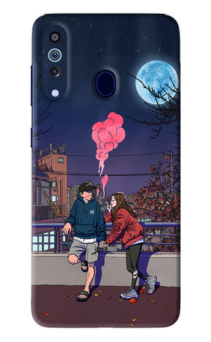 Chilling Couple Samsung Galaxy M40 Back Skin Wrap