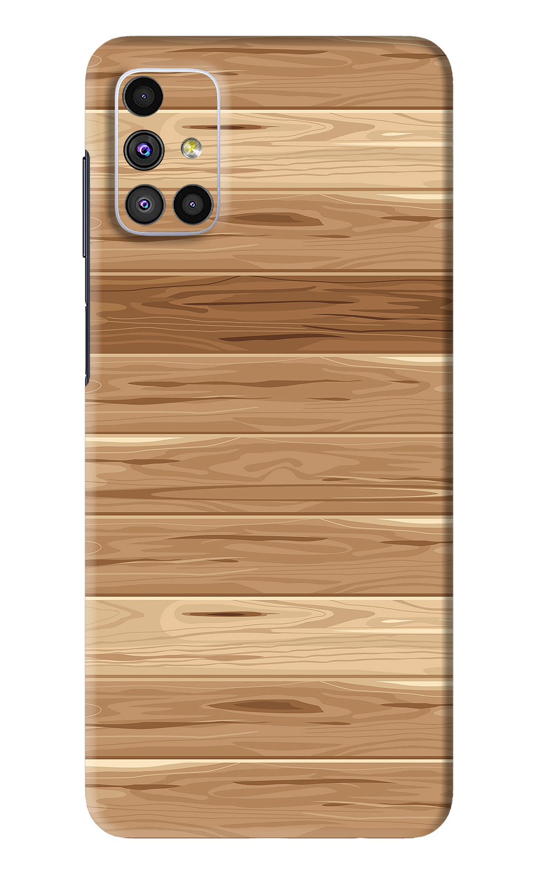 Wooden Vector Samsung Galaxy M51 Back Skin Wrap