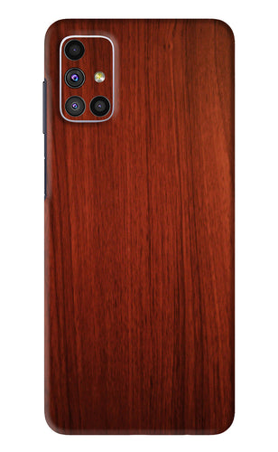 Wooden Plain Pattern Samsung Galaxy M51 Back Skin Wrap