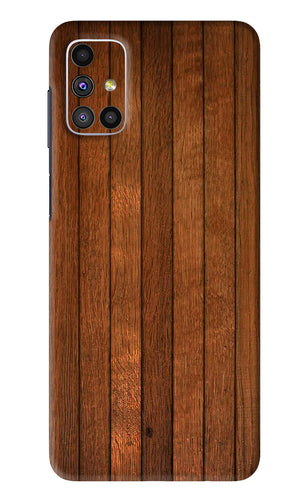 Wooden Artwork Bands Samsung Galaxy M51 Back Skin Wrap