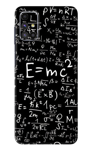 Physics Albert Einstein Formula Samsung Galaxy M51 Back Skin Wrap