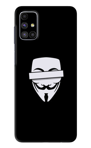 Anonymous Face Samsung Galaxy M51 Back Skin Wrap