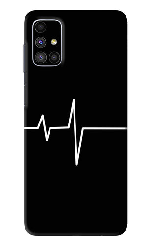 Heart Beats Samsung Galaxy M51 Back Skin Wrap