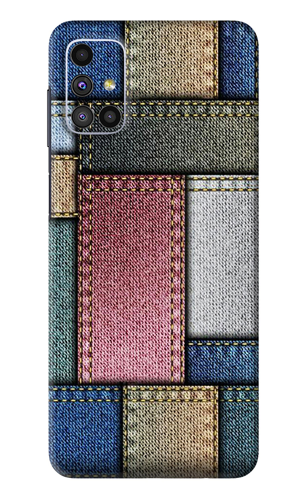 Multicolor Jeans Samsung Galaxy M51 Back Skin Wrap