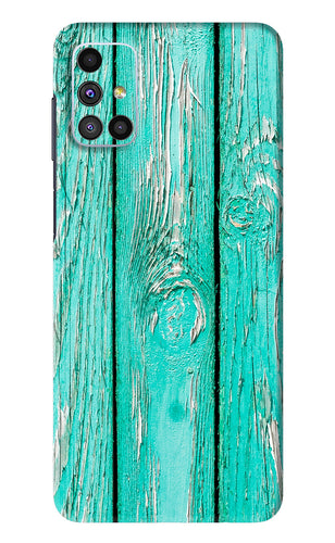 Blue Wood Samsung Galaxy M51 Back Skin Wrap
