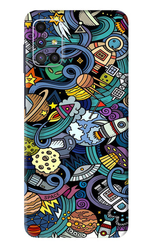 Space Abstract Samsung Galaxy M51 Back Skin Wrap