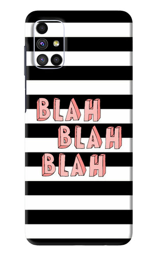 Blah Blah Blah Samsung Galaxy M51 Back Skin Wrap