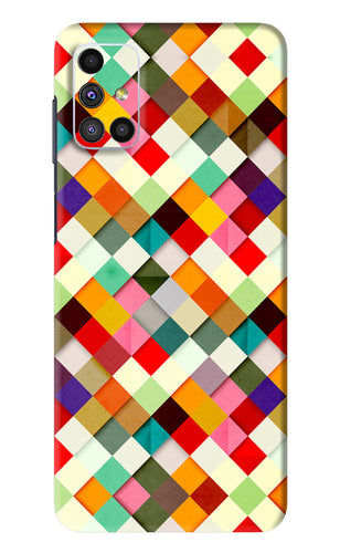 Geometric Abstract Colorful Samsung Galaxy M51 Back Skin Wrap