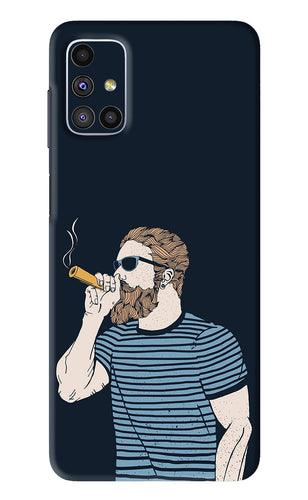 Smoking Samsung Galaxy M51 Back Skin Wrap