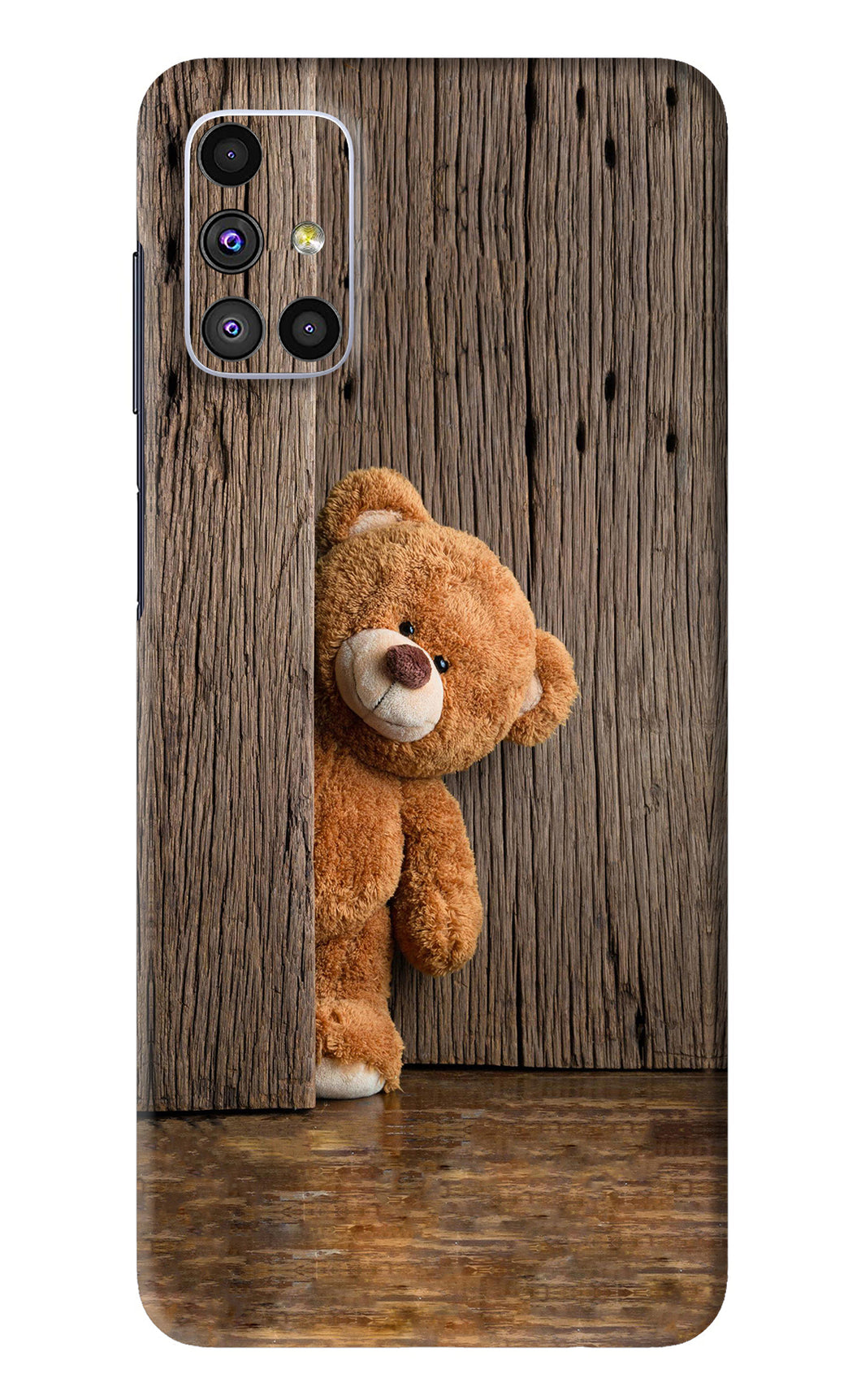 Teddy Wooden Samsung Galaxy M51 Back Skin Wrap