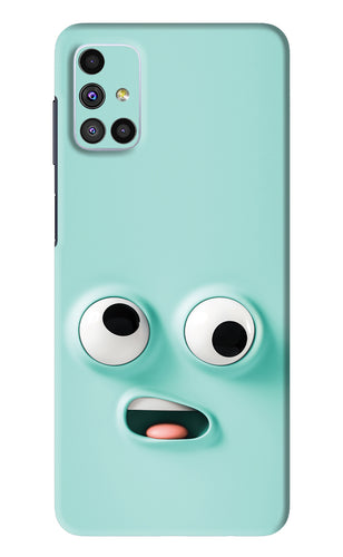 Silly Face Cartoon Samsung Galaxy M51 Back Skin Wrap