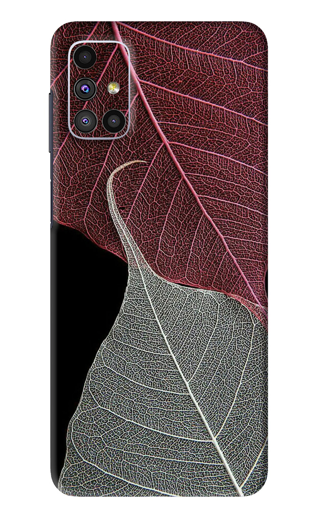 Leaf Pattern Samsung Galaxy M51 Back Skin Wrap