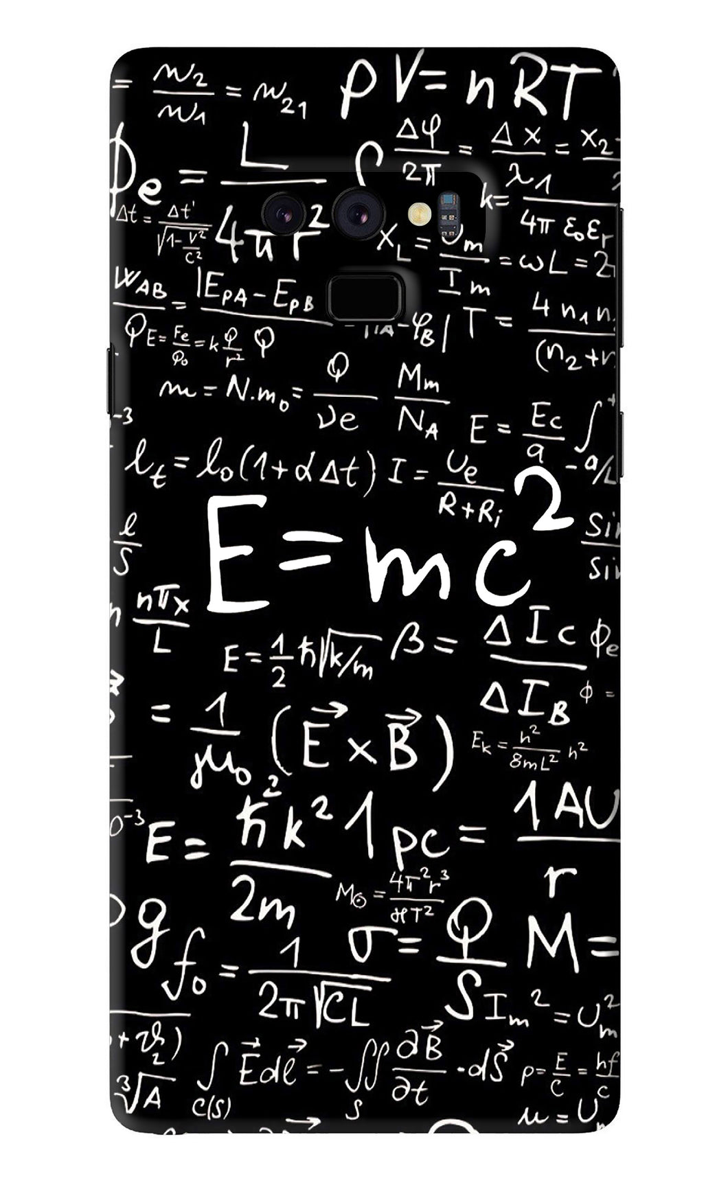 Physics Albert Einstein Formula Samsung Galaxy Note 9 Back Skin Wrap